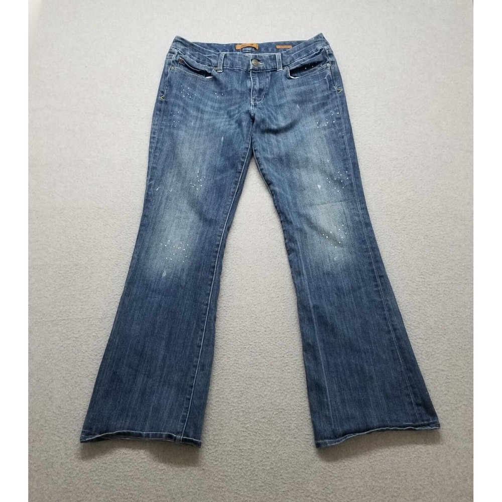 Seven7 Jeans‎ Womens 33x33 Blue Denim Flared Stretch